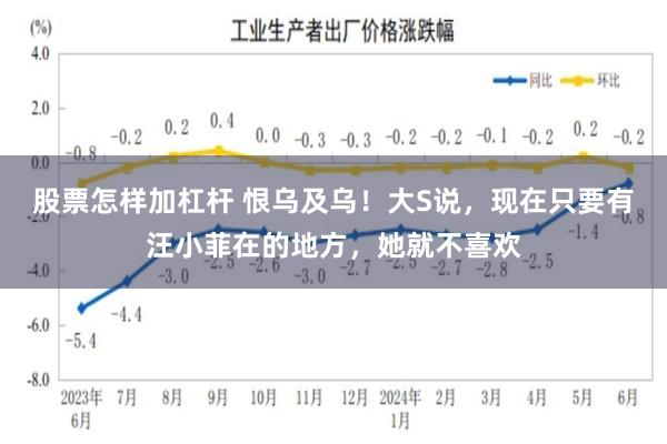 股票怎样加杠杆 恨乌及乌！大S说，现在只要有汪小菲在的地方，她就不喜欢