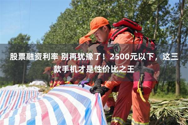 股票融资利率 别再犹豫了！2500元以下，这三款手机才是性价比之王