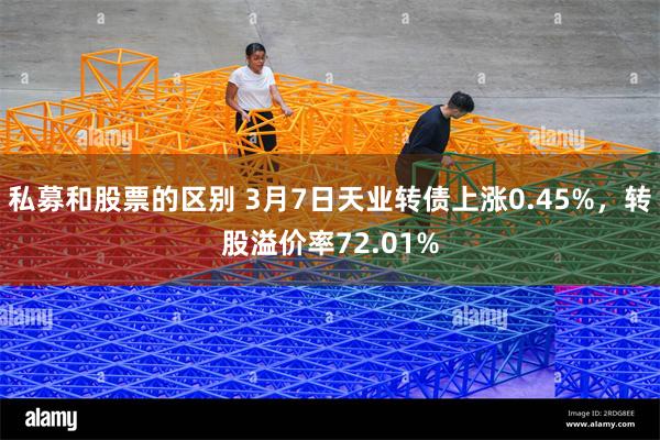 私募和股票的区别 3月7日天业转债上涨0.45%，转股溢价率72.01%